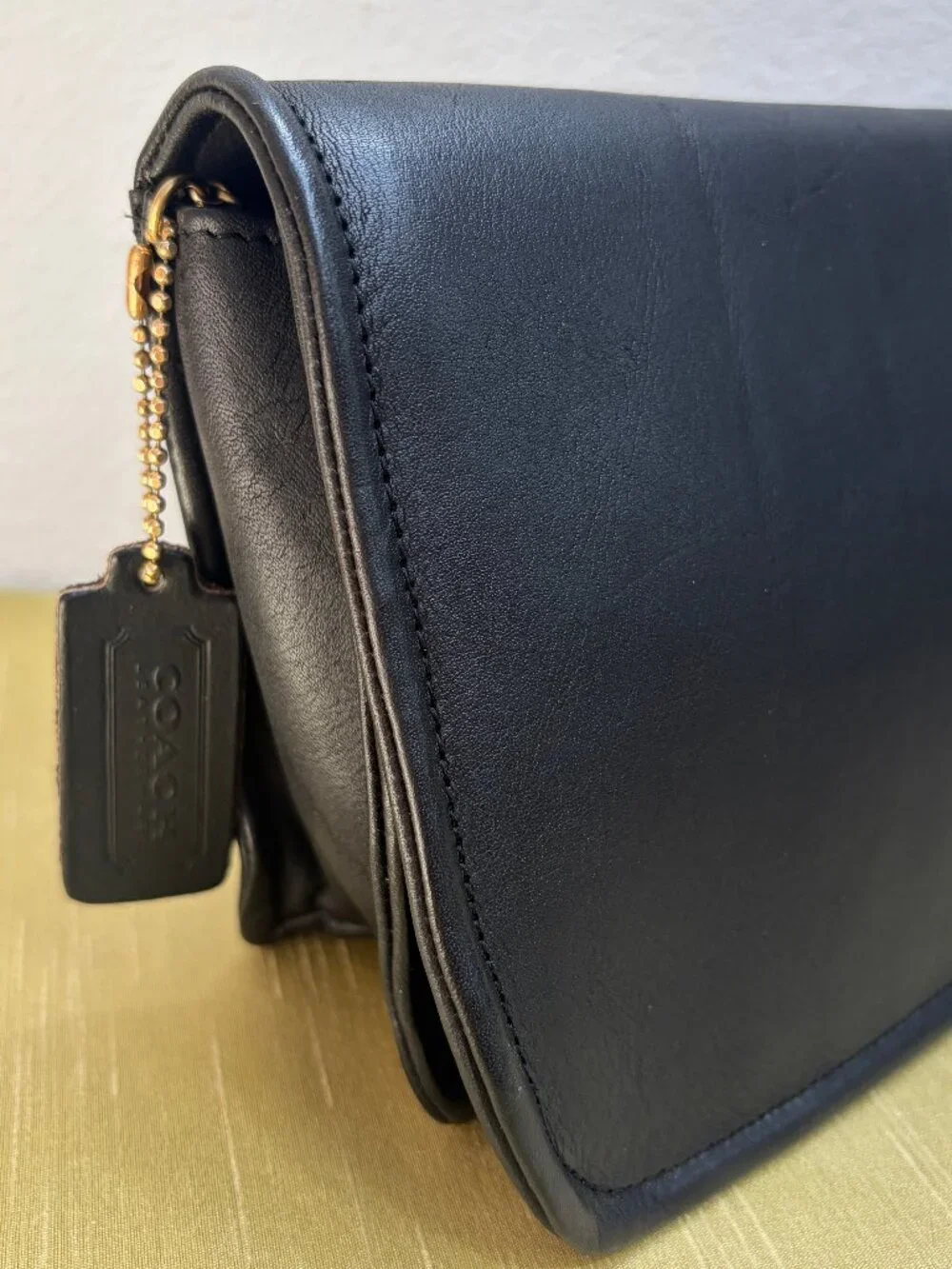 Vintage Bonnie Cashin Coach Envelope Clutch Black Leather - 1973 in EVC - Rare